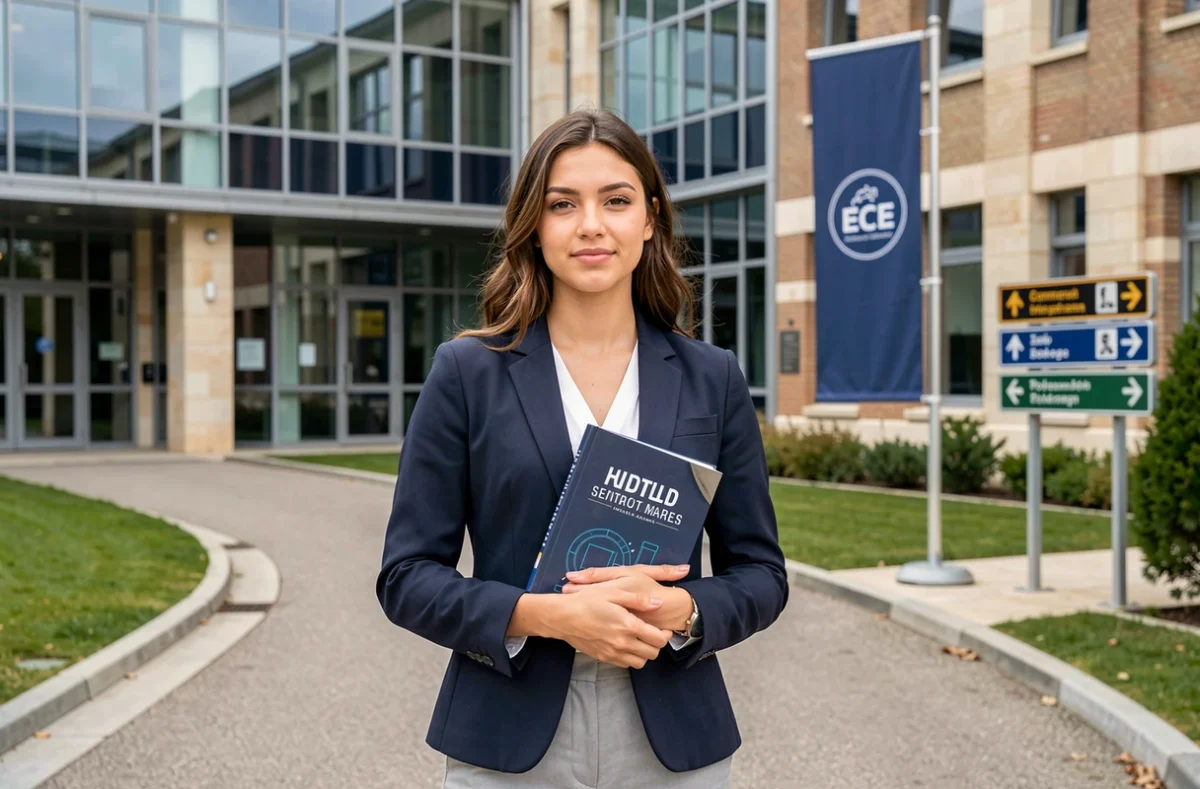 Étudiante en parcours alternance ingénieur informatique à l'ECE, formation accessible depuis la Seine-et-Marne
