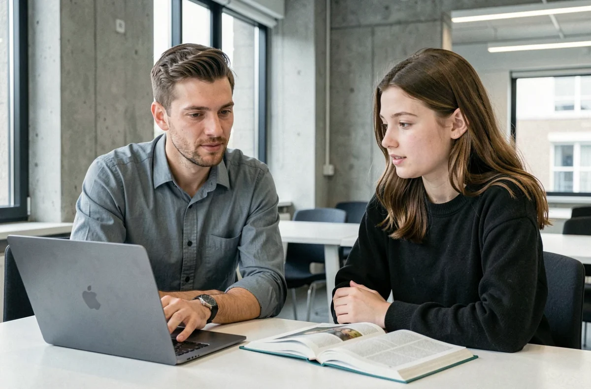 Professeur particulier Superprof en session de tutorat avec un étudiant à Nanterre